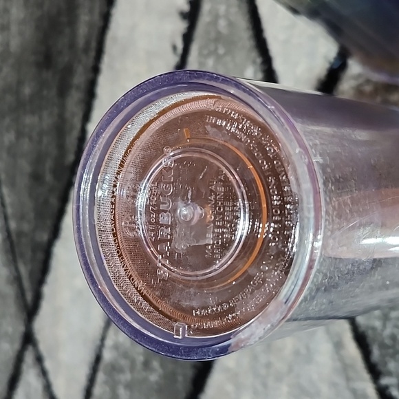 STARBUCKS ROSE GOLD WHITE GLITTER & DOME OMBRE RAINBOW VENTI COLD CUP TUMBLERS - Picture 7 of 11